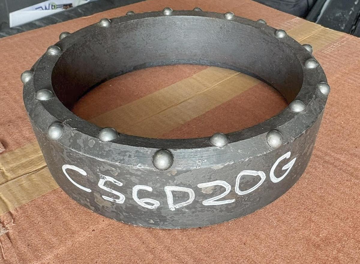 Used 6" Dual Rotary Casing Shoe – 20 Domed Buttons Assembly- Extra Heavy Duty