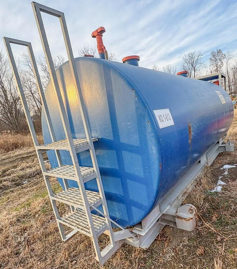 Used Skid-Mounted Diesel Fuel Tank