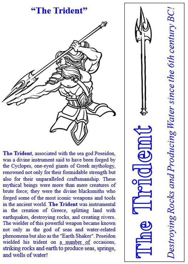 Trident SUPREME 6" Flat Face Carbide Button Cable Tool Drill Bit