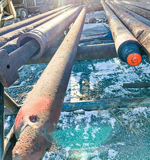 Used 4-1/4" Dart Valve Bailer for Cleaning Wells With Cable Tool Drill Rig Or Pump Hoist Truck.