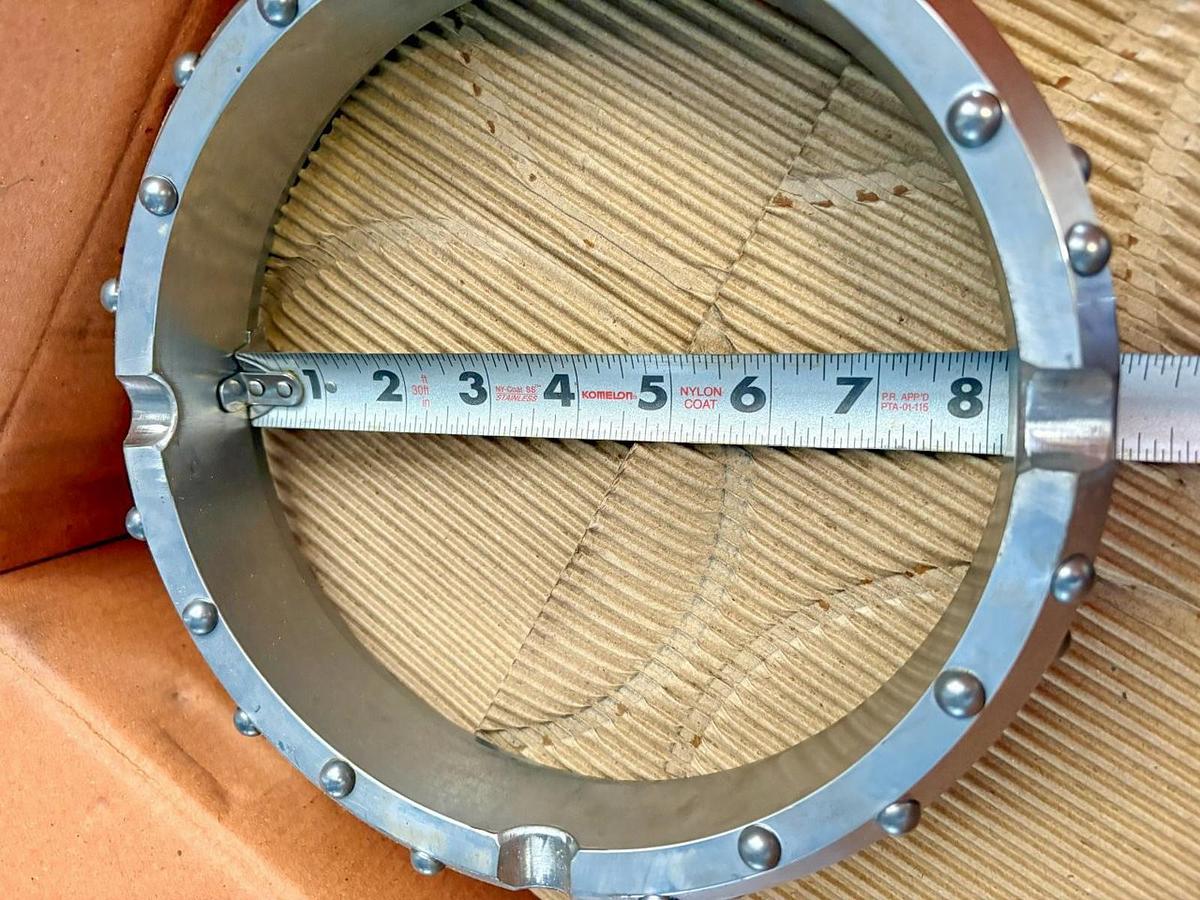Used 8" HD Dual Rotary Casing Shoe – 28 Ballistic Buttons Assembly - Fluted