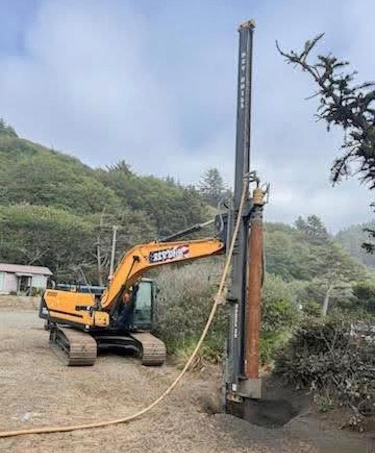 Used 2019 Hyundai HX220-L Excavator with Rev Drill Model 35