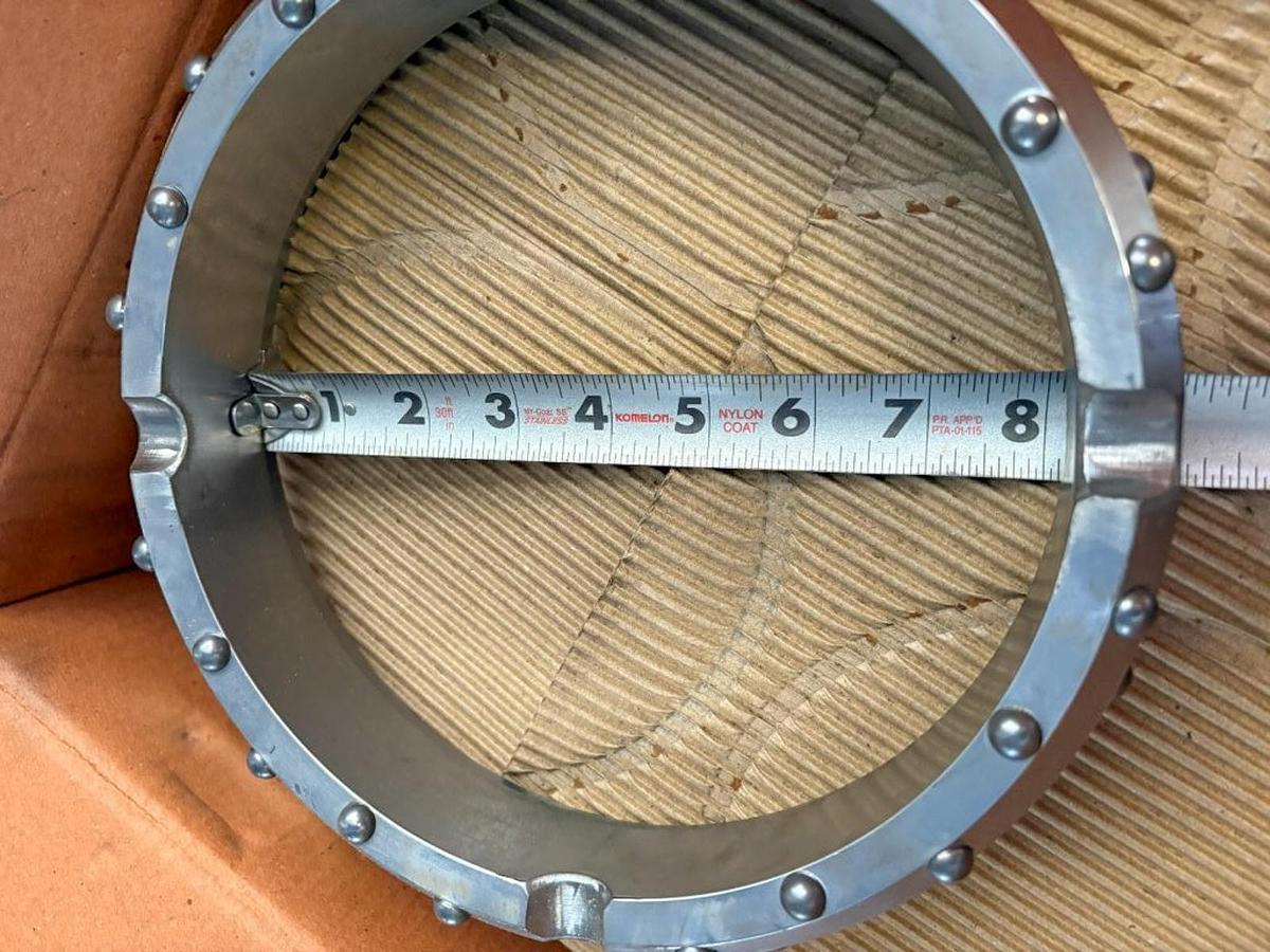 Used 8" HD Dual Rotary Casing Shoe – 28 Ballistic Buttons Assembly - Fluted
