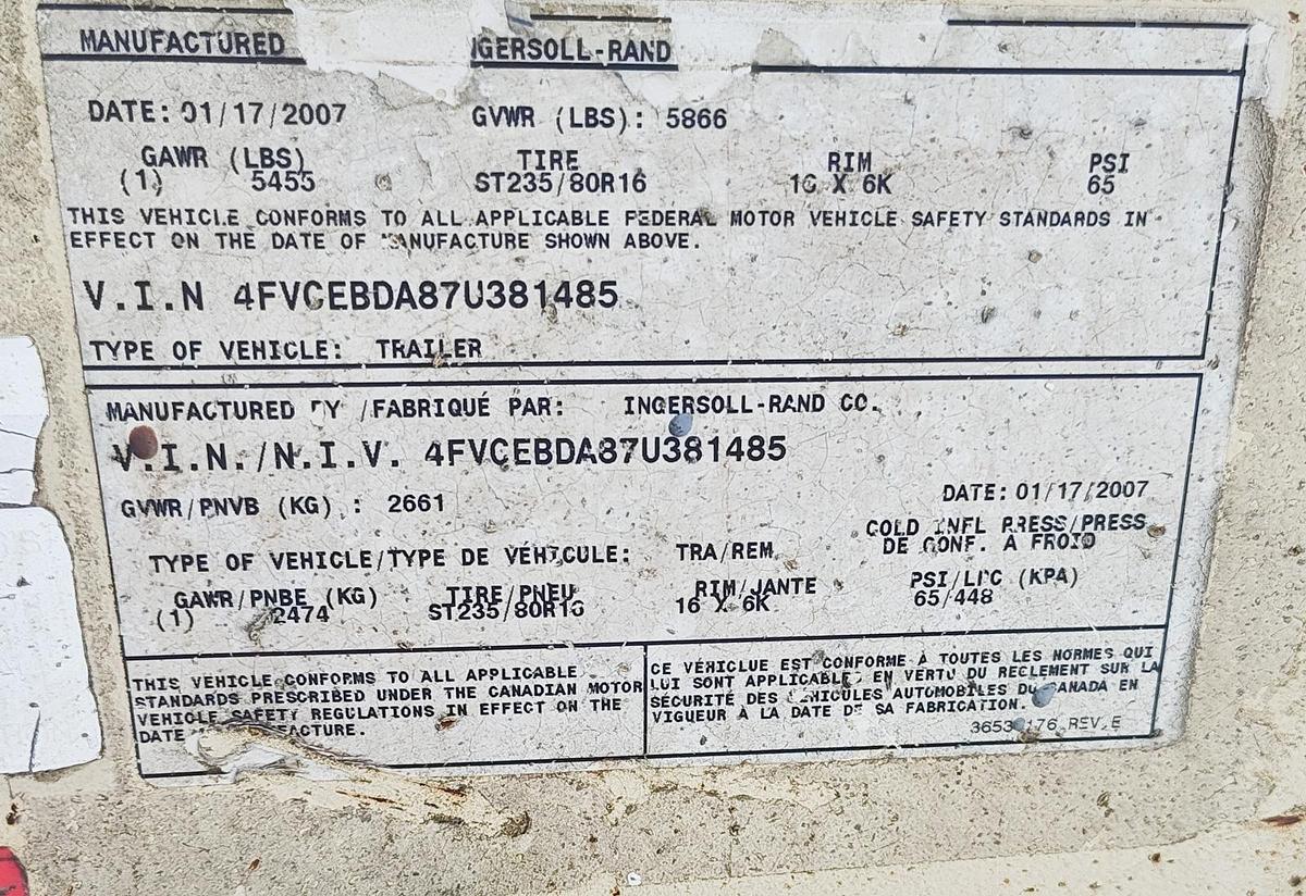 Used 2007 Ingersoll-Rand VHP400 Air Compressor