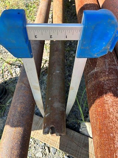 Used 9' Corrugated Bottom Flap Valve Bailer for Cable Tool