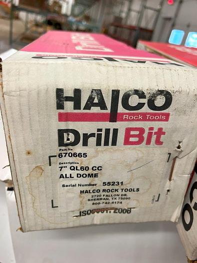 Used Halco QL60 Shank 7” Head Hammer Bit