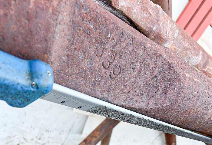 Used Drill Stem for 6-1/2" or larger diameter bit, 14 ft. 10 in. length, 2-3/4" x  3-3/4" pin to box cable tool joints.