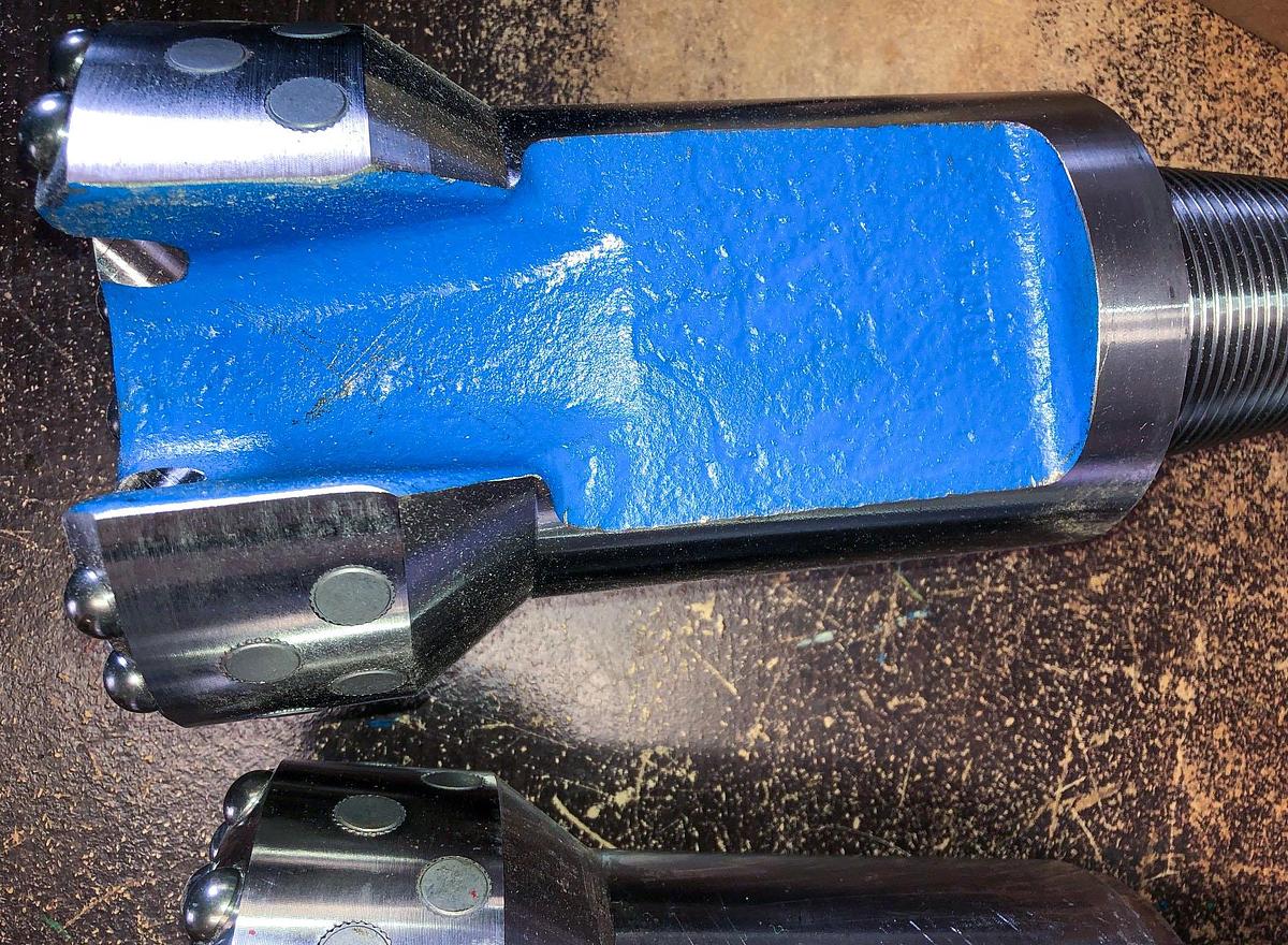 Used Trident SUPREME 6" Flat Face Carbide Button Cable Tool Drill Bit