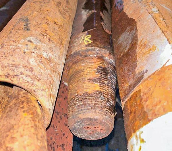 Used Short Drill Stem For 6" Or Larger Diameter Bit, 11 Ft. 6 In. Length, 2-3/4" X 3-3/4" Pin to Box Cable Tool Joints.
