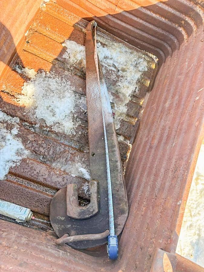 Used Left-Hand Drilling Tool Wrench (Claw-End / J-Wrench)