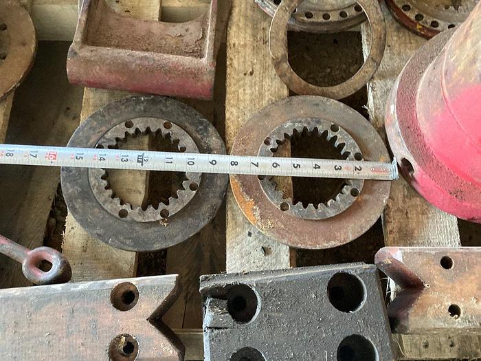 Used Lot of 2 Drive Gear Wheel Plate Belt Pulley RINGS for Cable Tool