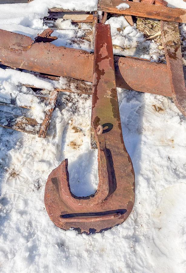 Used Cut-Off Left-Hand Drilling Tool Wrench (Claw-End / J-Wrench)