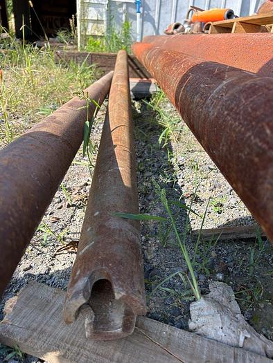 Used 9' Corrugated Bottom Flap Valve Bailer for Cable Tool