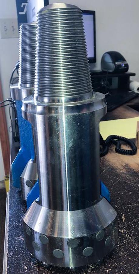 Trident SUPREME 6" Flat Face Carbide Button Cable Tool Drill Bit