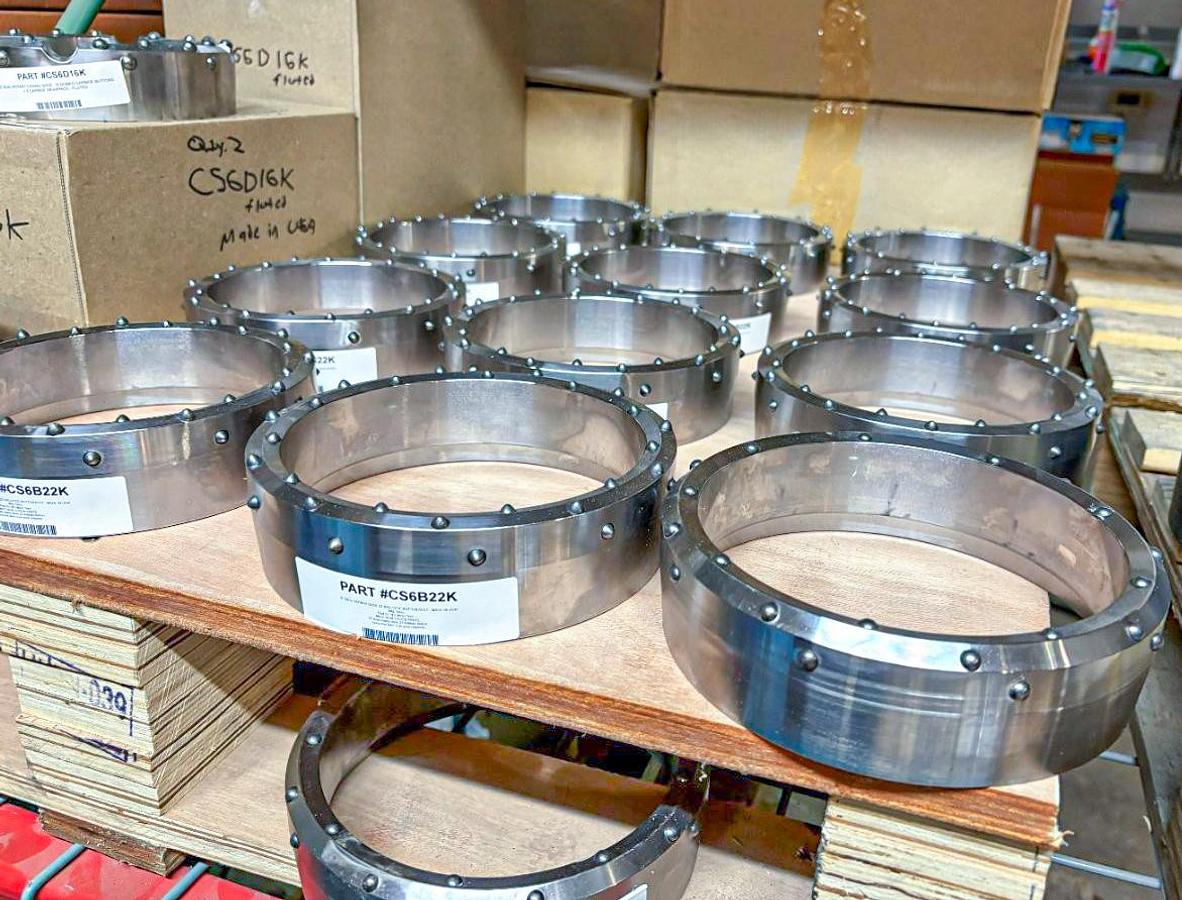 Used 6" DUAL ROTARY SHOE 22 BALLISTIC BUTTON ASSY