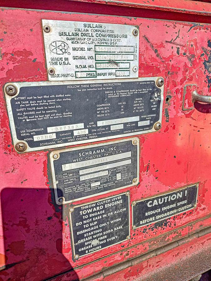 Used 1978 Schramm T64HB Drill Rig