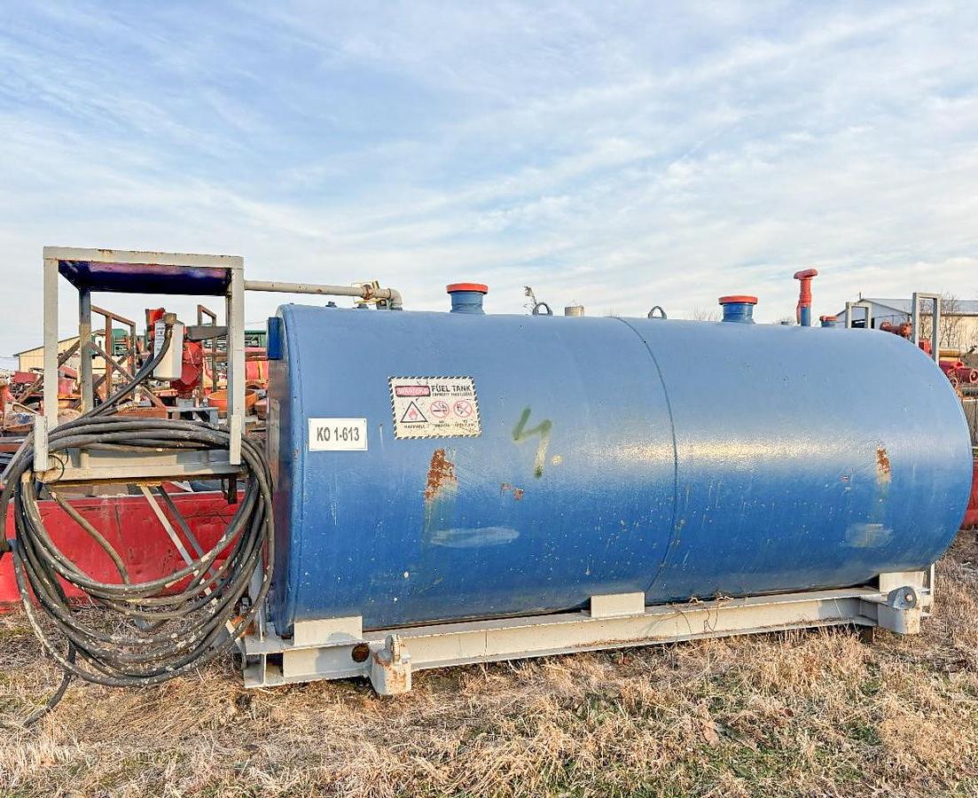 Used Skid-Mounted Diesel Fuel Tank