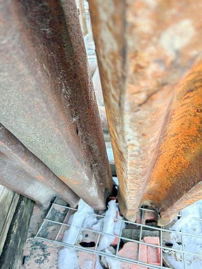 Used Regular Pattern Cable Tool Drill Bit (chisel bit), 7" diameter x 60" length, 2-3/4" x 3-3/4" pin thread