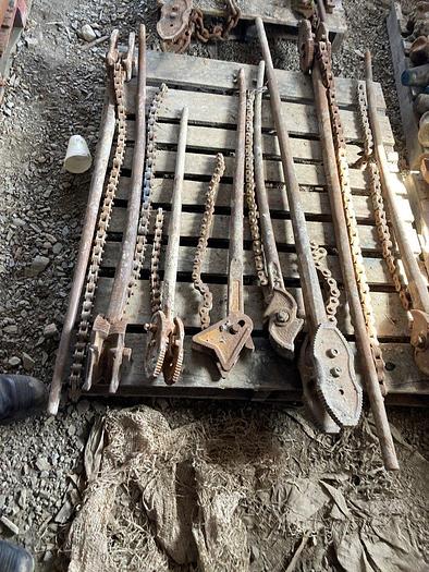 Used Assorted Chain Wrenches Package