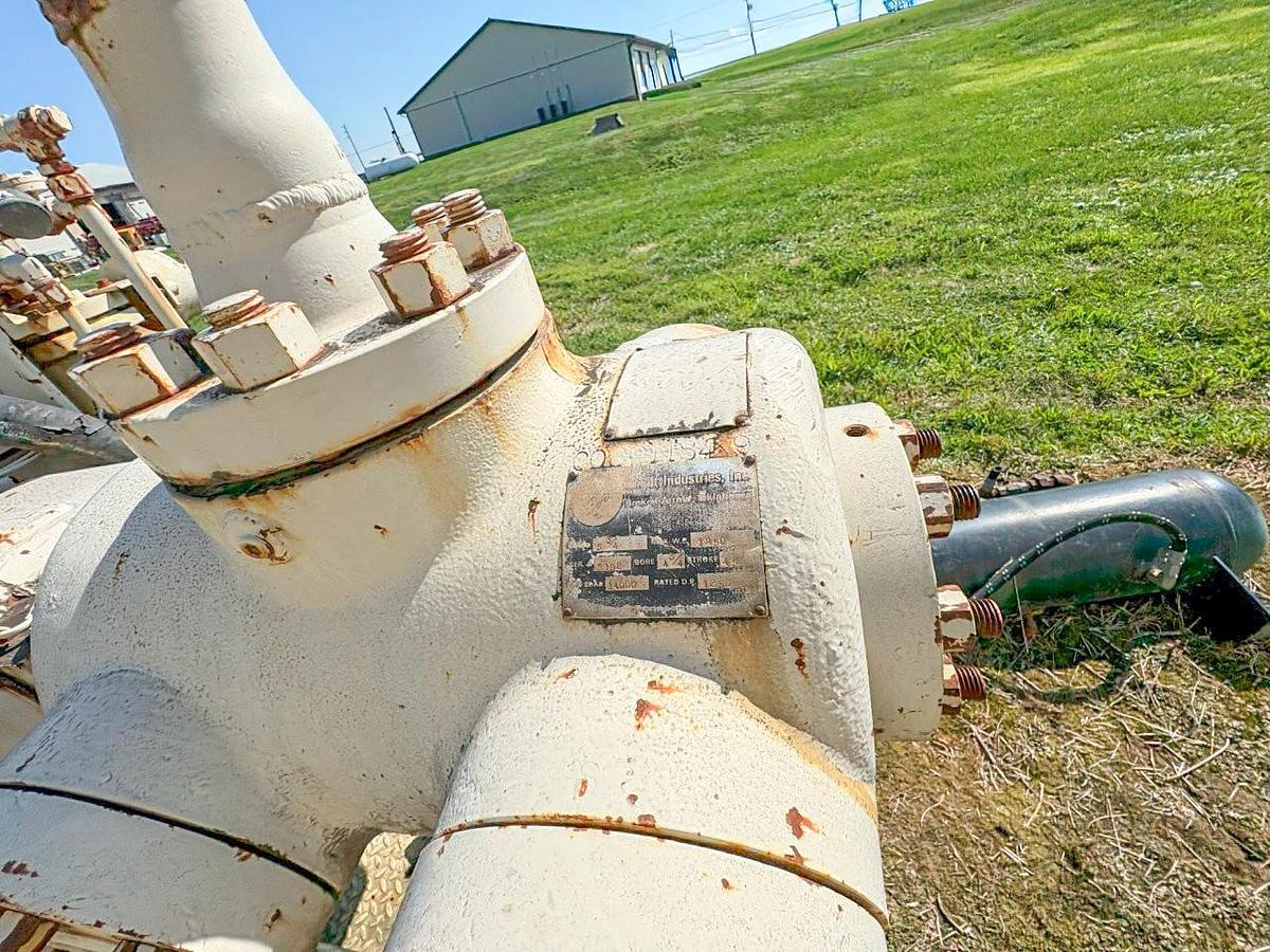 Used Knight KOA-2 4-3/4" Single Stage Horizontal Air Booster Compressor for parts for rebuild (no engine)