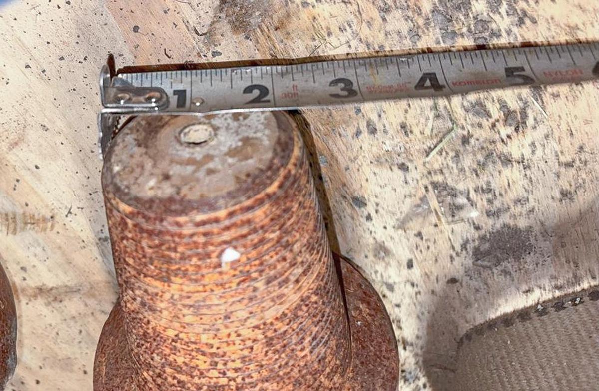 Used 7-1/2" Chisel Bit for Cable Tool Well Drill Rig