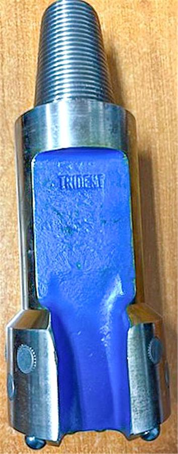 Trident SUPREME 4" Flat Face Carbide Button Cable Tool Drill Bit, 1-5/8' x 2-5/8" - 7 API Pin Thread