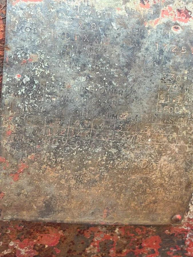 Used Gardner Denver FXX 172 Gear End from FCFXXU 5x8 Duplex Mud Pump