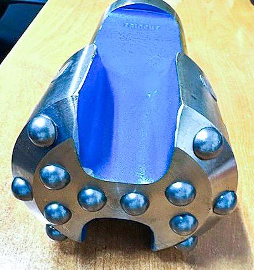 Used Trident SUPREME 4" Flat Face Carbide Button Cable Tool Drill Bit