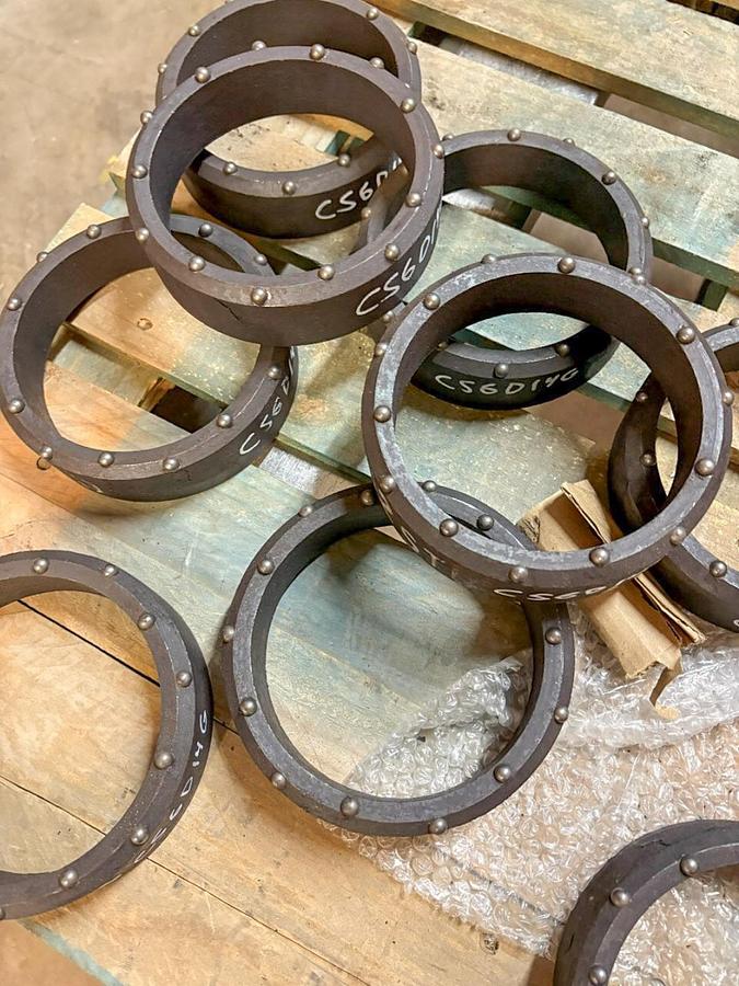 6" Dual Rotary Casing Shoe – 14 Domed Buttons Assembly- Extra Heavy Duty