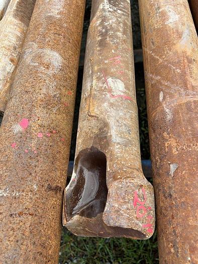 Used 19' 5" Drill Stem with 5-3/8" Chisel Bit