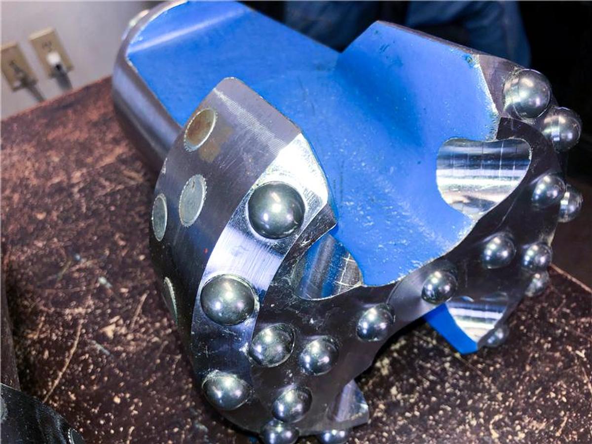 Trident SUPREME 6" Flat Face Carbide Button Cable Tool Drill Bit