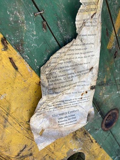 Used MacWhyte 5/8" Drilling Line Wire Rope Cable