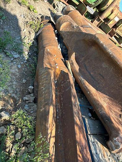 Used 11-3/4" to 12" Twisted Star Cross Chisel Bit for Cable Tool