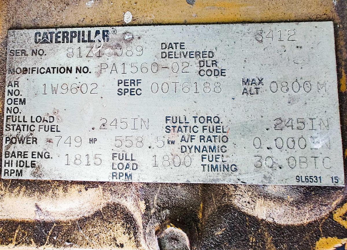 Used Caterpillar powered 500 KW Kato generator