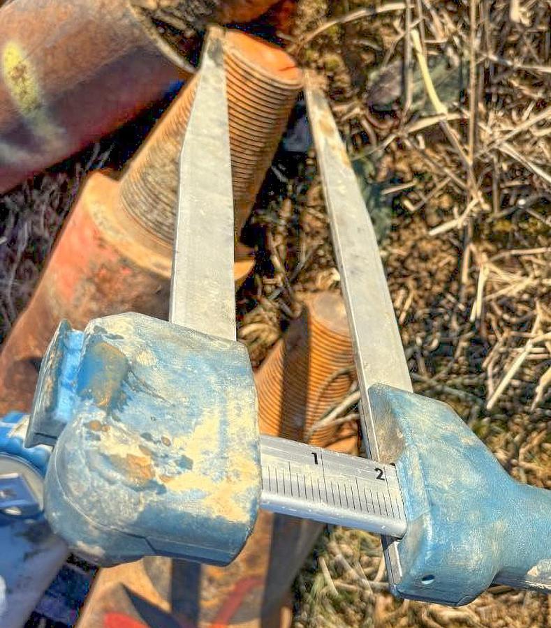 Used 6-1/4" Diameter X 45" Length Cable Tool Drilling Chisel Bit