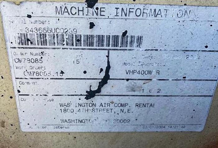 Used Ingersoll-Rand VHP400WIR Air Compressor
