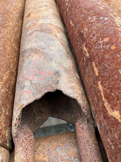 Used 4-1/2" x 153" Corrugated Bottom Well Bailer for Cable Tool