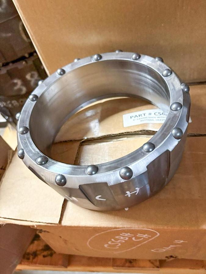 6" Dual Rotary Casing Shoe – 20 Domed Buttons Assembly- Heavy Duty #689-02-HD-D