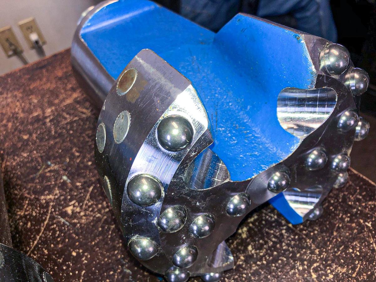 Used Trident SUPREME 6" Flat Face Carbide Button Cable Tool Drill Bit