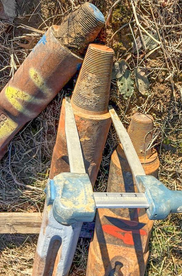 Used 6-1/4" Diameter X 45" Length Cable Tool Drilling Chisel Bit