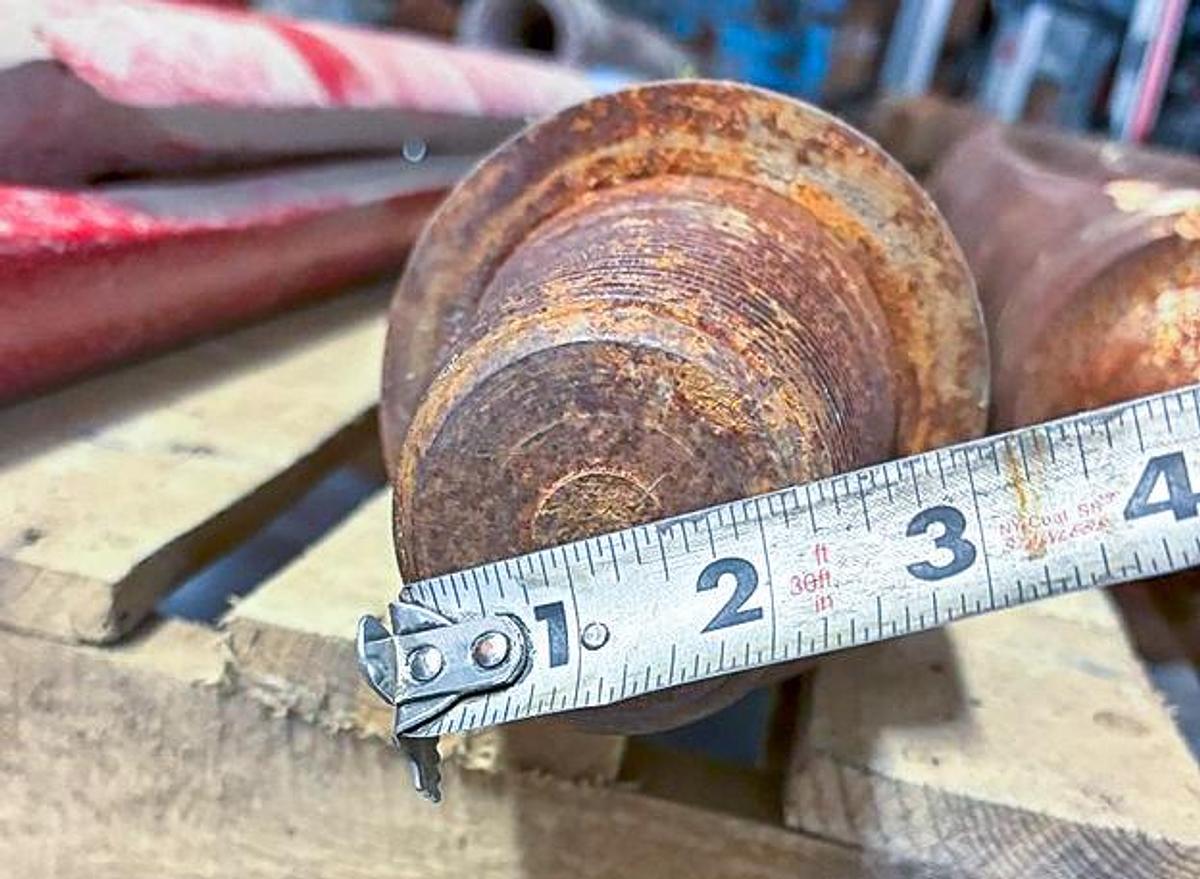 Used 5-3/4" Chisel Bit for Cable Tool Well Drilling