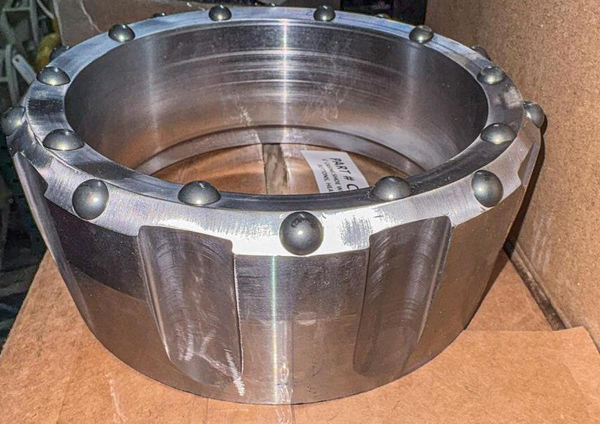 6" Dual Rotary Casing Shoe – 20 Domed Buttons Assembly- Heavy Duty #689-02-HD-D
