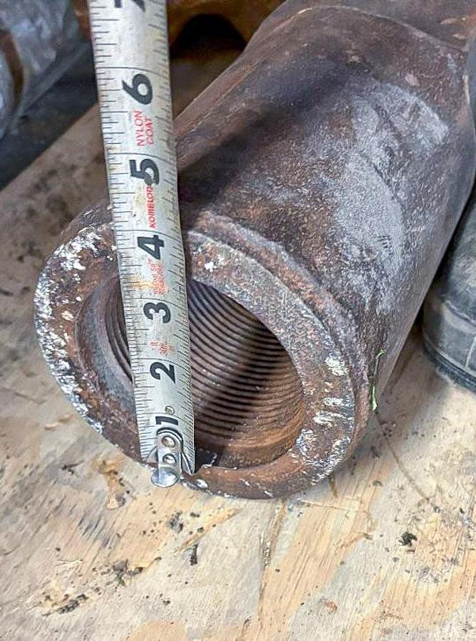 Used Spiral Stabilizer to Run Above 6" Drill Bits on Cable Well Rig String.