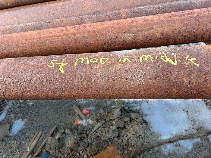 Used Drill Stem for 8" or larger diameter bit, 17 ft. 2 in. length, 2-3/4" x 3-3/4" pin to 4" x 5-1/2" box cable tool joints.