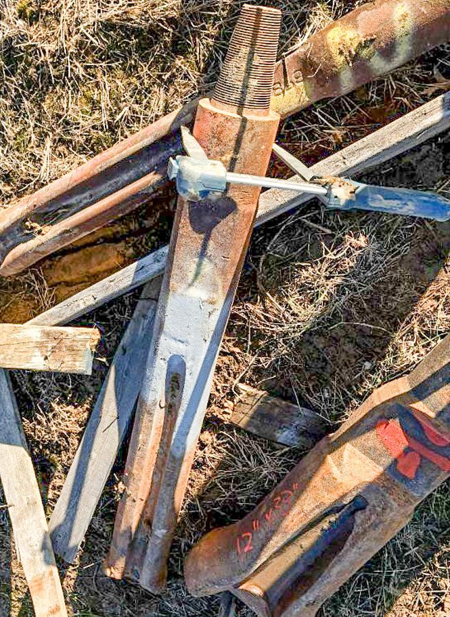 Used 6-1/4" Diameter X 45" Length Cable Tool Drilling Chisel Bit