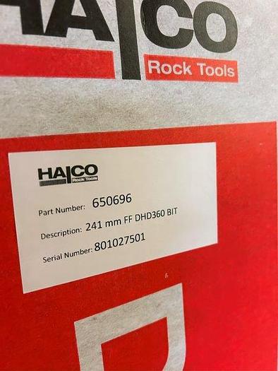 Used Halco (Strickforce6) IR DHD 360 Shank 9-1/2” Head Hammer Bit