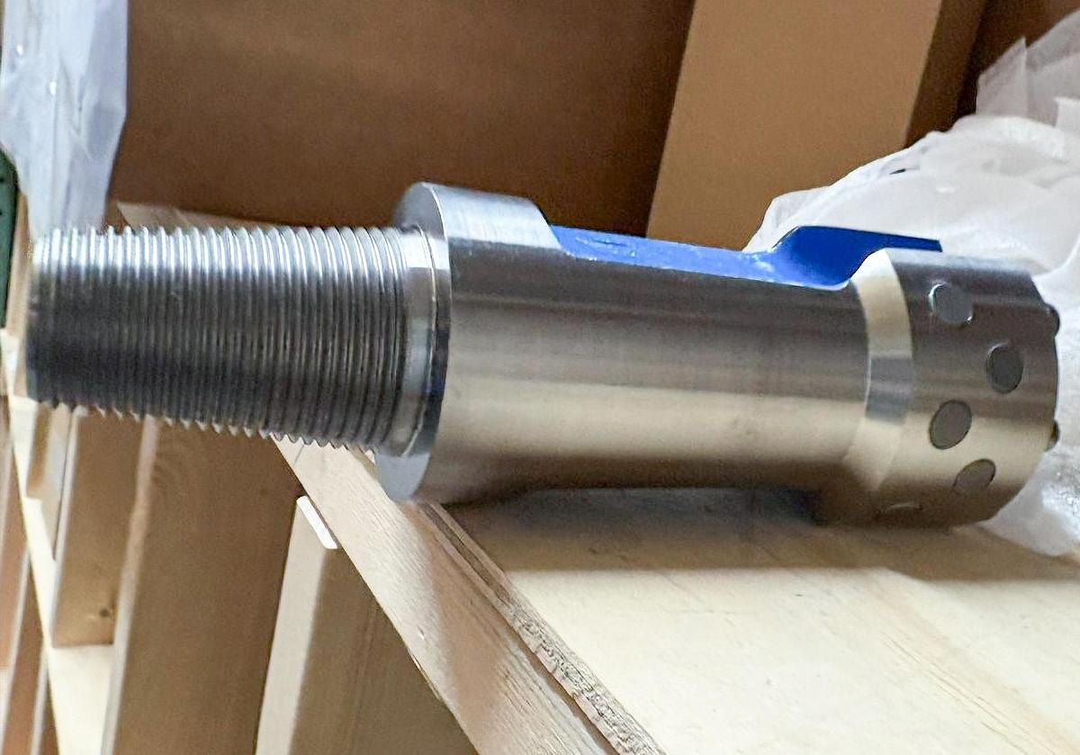 Supreme 3-7/8" Flat Face Carbide Button Cable Tool Drill Bit, 1-1/2" X 2-1/4" Pin Thread