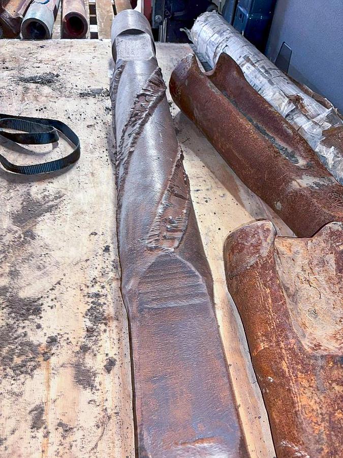 Used Spiral Stabilizer to Run Above 6" Drill Bits on Cable Well Rig String.