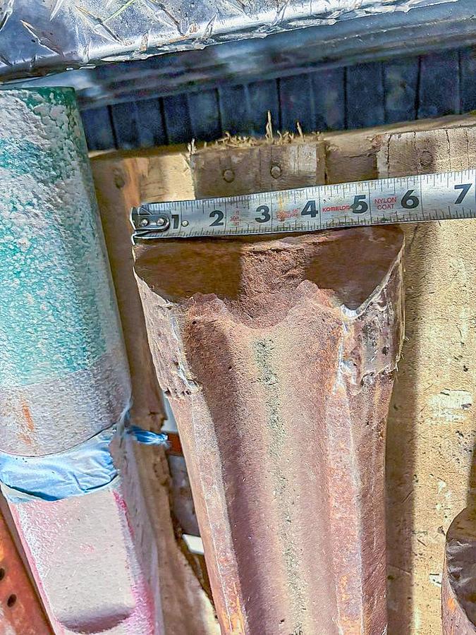 Used 5-3/4" Chisel Bit for Cable Tool Well Drilling