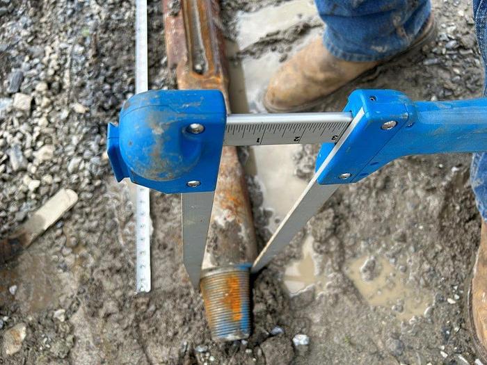 Used Mixer Sub / Expansion Adapter w/ 6" Chisel Bit for Cable Tool